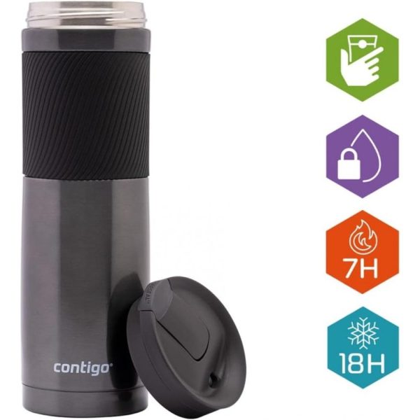 Contigo® SNAPSEAL® Byron 2.0 20 onzas – 591 ml – Taza de viaje de acero inoxidable con aislamiento al vacío