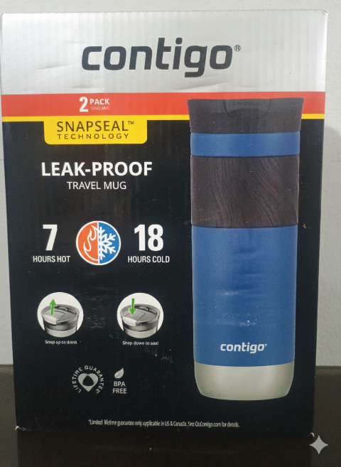 Mugs Térmicos Contigo SNAPSEAL® LEAK-PROOF 20oz (591ml) (Pack x2)